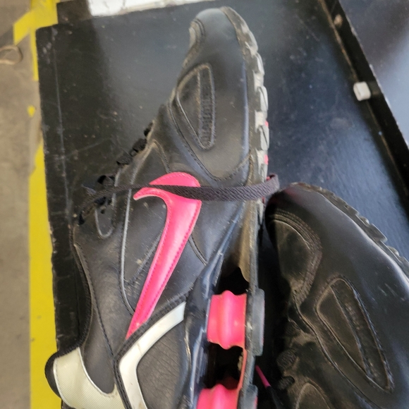 NIKE Shox Heritage Black Pink Running Shoes Women's Sz 8.5 M barbie - Picture 6 of 9